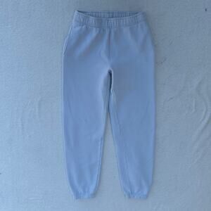 TNA Cozy Fleece Boyfriend Sweatpants Women's Size 2XS Pastel Blue Joggers